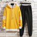 Men's Clothing Hooded Casual Pants Two Piece New Men's 2024 Trendy Hoodie Sweater Sports Suit Autumn Ant Cloth Korean Version_viptrois.com