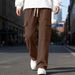 Men's American-Style Corduroy Pants – Relaxed Straight Fit Heavyweight Cargo Pants (6 Sizes, 5 Colors)_viptrois.com