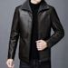 Autumn And Winter Styles With Plush And Thick Leather Jacket, High Collar For Warmth And Fashion, Versatile For Daily Use_viptrois.com
