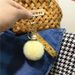 Bag Charm Creative Floral Ribbon Keychain Cute Plush Bag Pendant Small Fresh Pearl Car Key Chain Accessories Pendant_viptrois.com