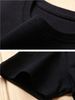 Maglietta Uomo 180g Cotone Puro Stile Vintage, Modello Di Tendenza Estivo A Maniche Corte Comodo_viptrois.com