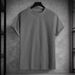 Men's Clothing Slim Round Neck Short Sleeve Towel Cloth Personality T Shirt_viptrois.com