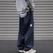Japanese Functional Splicing Slacks Men's Spring And Autumn Loose Straight Base Cityboy Wide-leg Cargo Trousers Men_viptrois.com