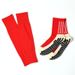 Soccer Grip Set With Thickened Mid Length Anti Slip Adhesive Socks For Leg Protection_viptrois.com