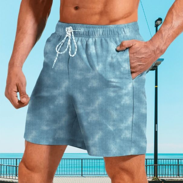 Premium Products Beach Large Size Quick Drying Loose Fitting Thin Quarter Men's Shorts Sports Casual Floral Pants_viptrois.com