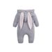 Baby Children Big Ears Rabbit Onesie Hooded Zipper Crawl Suit_viptrois.com