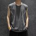 Men's Clothing Men's Vest Quick Drying Sleeveless T Shirt Ice Silk Sports Top Loose Running Short Sleeve Training Fitness_viptrois.com