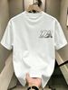 100% Cotton Men Oversized T-shirt Gradient IB Monogram Print Crew Neck Short Sleeve Streetwear Tee_viptrois.com
