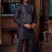 Men's casual striped African ethnic style long sleeve shirt for men_viptrois.com