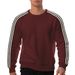 Spring Autumn 2025 Fashion Top Men's Round Collar Striped Splicing Long Sleeve Casual Sport Loose Palm Beach Sweatshirts_viptrois.com