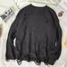 Men's Oversized Lazy Style Sweater - Soft Knit Pullover With Round Neck, Unisex Casual Comfort (Black, Light Gray, Khaki, Dark Brown)_viptrois.com