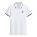 TO-MMY Casual Fashion Brand Polo Shirt Regular Style Fully Embroidered Crown Lion Pattern Logo Letter Brand Pattern Polo Shirt_viptrois.com