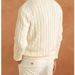 Men’s Semi-Zip Knit Sweater – Lightweight Business Casual Pullover With Cable Stitch (Olive/Navy/Beige, M-3XL )_viptrois.com