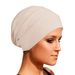 Stretchy Knit Beanie Hat For Women & Men - Soft Comfortable Chemo Cap With Breathable Fabric - Versatile Unisex Slouchy Beanie For All Seasons_viptrois.com
