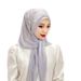 Women's Hijab ladies tassel solid color headscarf beaded flower hat headscarf_viptrois.com