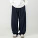 Men's Clothing Denim Retro Jeans For Men, New Spring Models, Pleated Design At The Bottom, American Loose Style, Personality Waist Rope Trousers_viptrois.com