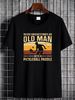 Cool Pickleball Art For Men Women Paddle Pickleball P Unisex T-Shirt Stylish Fashion Streetwear Graphic Casual Stretched Soft Breathable_viptrois.com