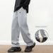 Men's Clothing Pants Men's Wide Leg Sweatpants Trendy Brand Summer Men's Straight Casual Pants Sports Pants Men Teenagers Casual Men's Pants_viptrois.com