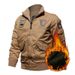 Men’s Heavyweight Military Jacket – 100% Cotton Fleece-Lined Winter Coat (M-XXXXL)_viptrois.com