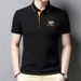 Men's Clothing High quality non iron embroidered men's polo shirt short sleeved tops casual business middle aged and young dad's clothing_viptrois.com
