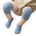 Baby Knee Pads Socks Set for Girls Boys Summer Solid Color Anti Slip Socks Kid Crawling Safety Floor Sock Leg Knee Protector_viptrois.com