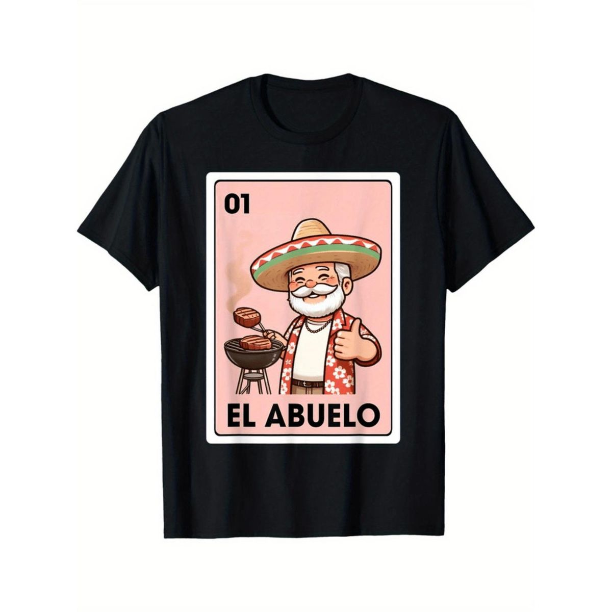 Camiseta Bingo Mexicana De Abuelo Asado Para Reuniones Familiares Divertidas_viptrois.com