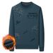 Nordmann Fleece-Lined Thickened Sweatshirt For Men, Round Neck, Winter New Trendy Casual Men's Long Sleeve Warm Flocked Base_viptrois.com