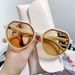 2024 New Tawny Sunglasses Ins Style Female Korean Web Red Retro Small Frame White Sunglasses Small Face_viptrois.com