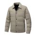 Thickened Men's Cotton-padded Jacket With Lapel, Fashionable And Lightweight, Warm And Cold-proof For Autumn And Winter Men's Double-sided Jacket_viptrois.com