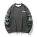 Loom Loom Spring Style Lazy Pullover Crew Neck Sweatshirt For Men Ins Trend European And American High Street Fashion Loose Plus_viptrois.com