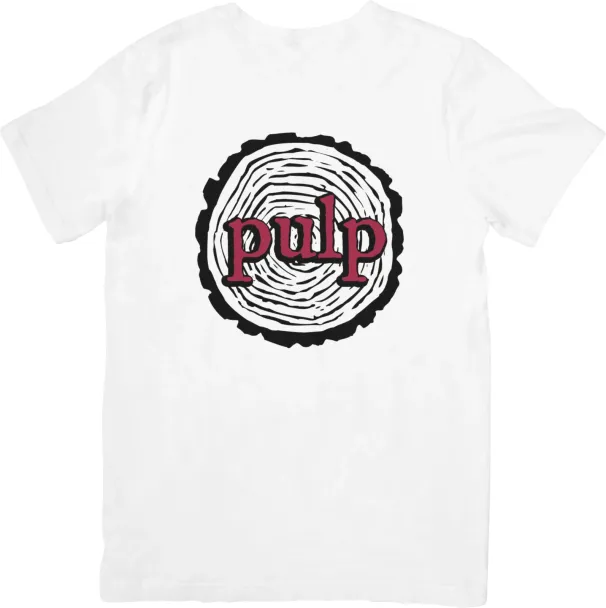 Pulp Rock Band Music Fit For Men & Women Quality Cotton T-Shirt Mens Womens Tees Top White._viptrois.com