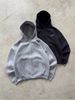 Men's Cross-Border Trendy Hooded Print Tracksuit Set With Pin Design, Autumn Winter, Comfortable Casual_viptrois.com