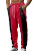 Men’s Color-Block Jogger Pants – Logo-Embellished Drawstring Casual Trousers (Navy/Black/Grey/Charcoal/Burgundy, S-XXXL)_viptrois.com