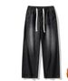 Men's Retro Washed Whiskered Jeans - Fleece Lined Loose Straight Leg Casual Pants For Autumn & Winter_viptrois.com