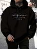 Men's Autumn And Winter Casual Fashion Loose Hooded Sweatshirt Los Angeles Letter Printed Warm Long Sleeved Pullover_viptrois.com