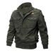 Men's Military Style Cotton Jacket - Lightweight Breathable Windproof Casual Coat For Spring & Autumn (Khaki, Green, Black) - Sizes M To 6XL_viptrois.com