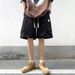Men's Clothing Loose Large Size Casual Pants Fashion Label Five Point Pants_viptrois.com