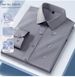 Men’s Waterproof & Stain-Resistant Dress Shirt Wrinkle-Free Stretch Long Sleeve Shirt For Business & Casual (S-4XL, Solid Colors, Machine Washable)_viptrois.com
