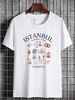 Istanbul T Shirt Turkish Landmarks Turkiye Clothes Turkey Soft And Comfortable Stretched Streetwear Breathable Casual Designer Clothes Homme_viptrois.com