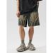 Men's Distressed Denim Shorts High Street American Retro Washed Loose Casual_viptrois.com