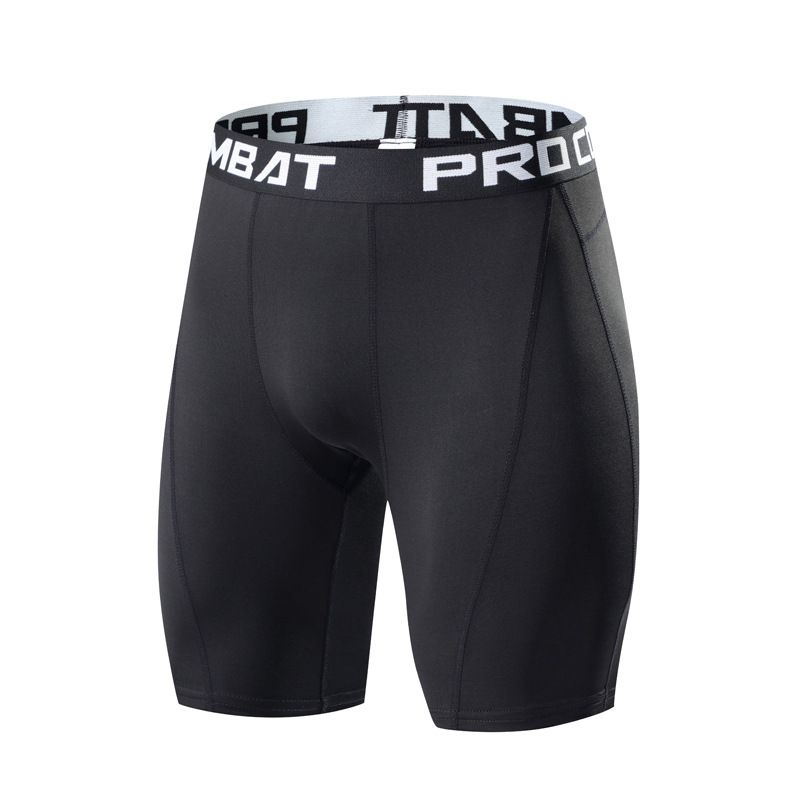 Men's tight shorts Quick drying Sports Fitness pants High stretch training Running track Breathable five cent leggings_viptrois.com