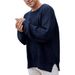 Spring 2025 Fashion Knitwear Pullovers Men Round Collar Pure Color Long Sleeve Sweater_viptrois.com