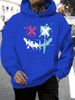 Men's Autumn And Winter Casual Fashionable Loose Hooded Sweatshirt With Smiling Face Pattern Printed Warm Long Sleeved Pullover_viptrois.com