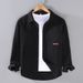 Workwear Shirt Jacket Men's Loose All Cotton Casual Spring Retro Pure Cotton Cardigan Shirt_viptrois.com