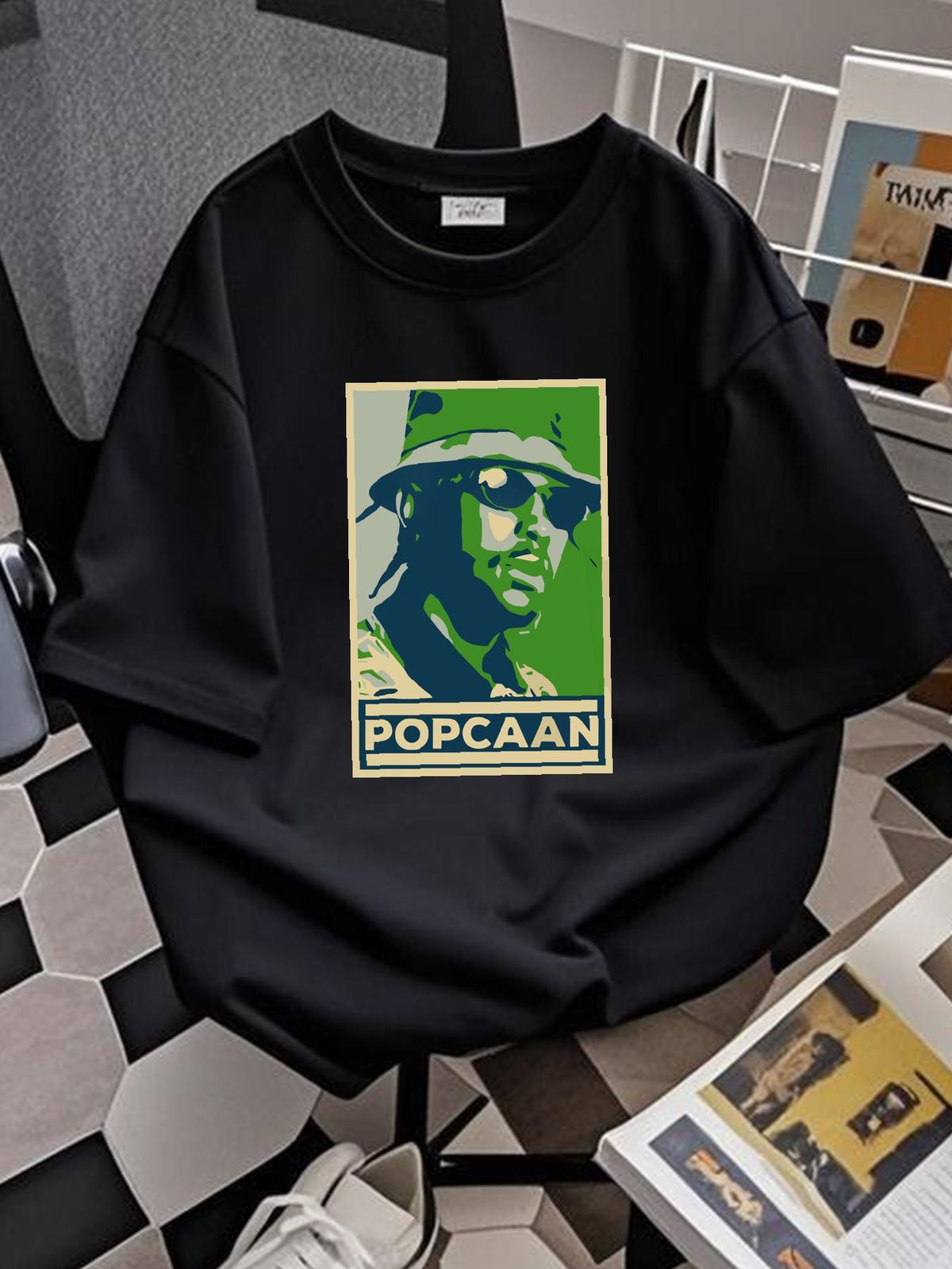 Popcaan T-Shirt Men & Women Great Is He T-Shirt Unisex T-Shirts, We Caa Done Stretched Stylish Designer Clothes Fashion Homme_viptrois.com
