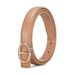 Belt For Female Students Genuine Leather Korean Style Simple Ladies Smooth Buckle Trouser Belt For Women Decorative Belt_viptrois.com