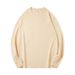Pure White Long Sleeve 300g Heavyweight T-Shirt For Men, Autumn And Winter Thick Non-See-Through Solid Color Loose Fit_viptrois.com