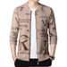 Loom 2022 High-end Autumn Winter Letter Thickened Mink Wool Cardigan New Knitted Sweater Men's Jacket_viptrois.com