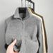 Men's Fashion Knit Cardigan – Pineapple Stitch Zip-Up Sweater (M-XXXL) – Casual Long Sleeve Pullover For Fall & Winter_viptrois.com