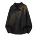 New Lapel Knitted Sweater Men's Lazy Windbreaker Jacket Loose Inner Base_viptrois.com